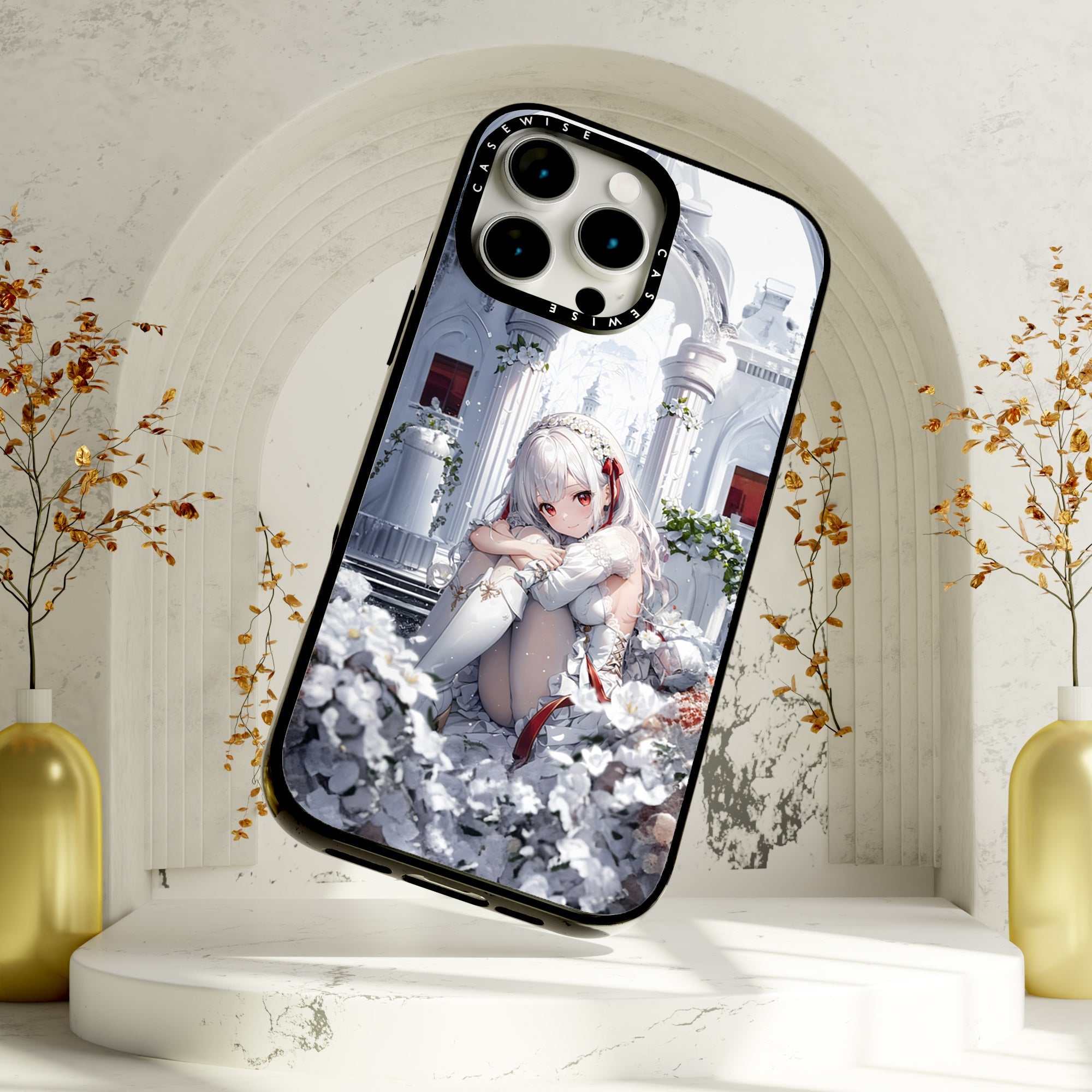White Flower Girl - Etui