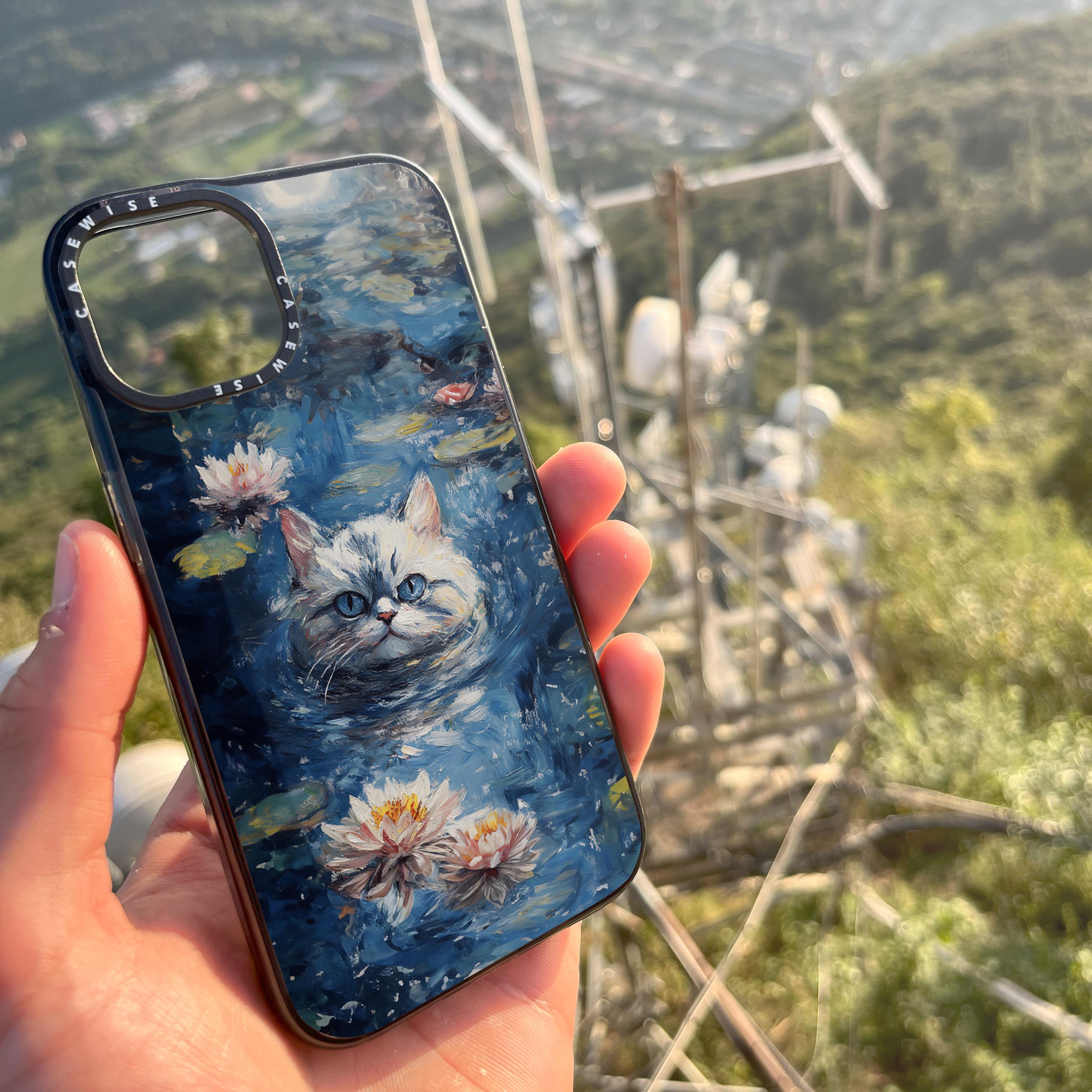 White Pond Cat - Etui