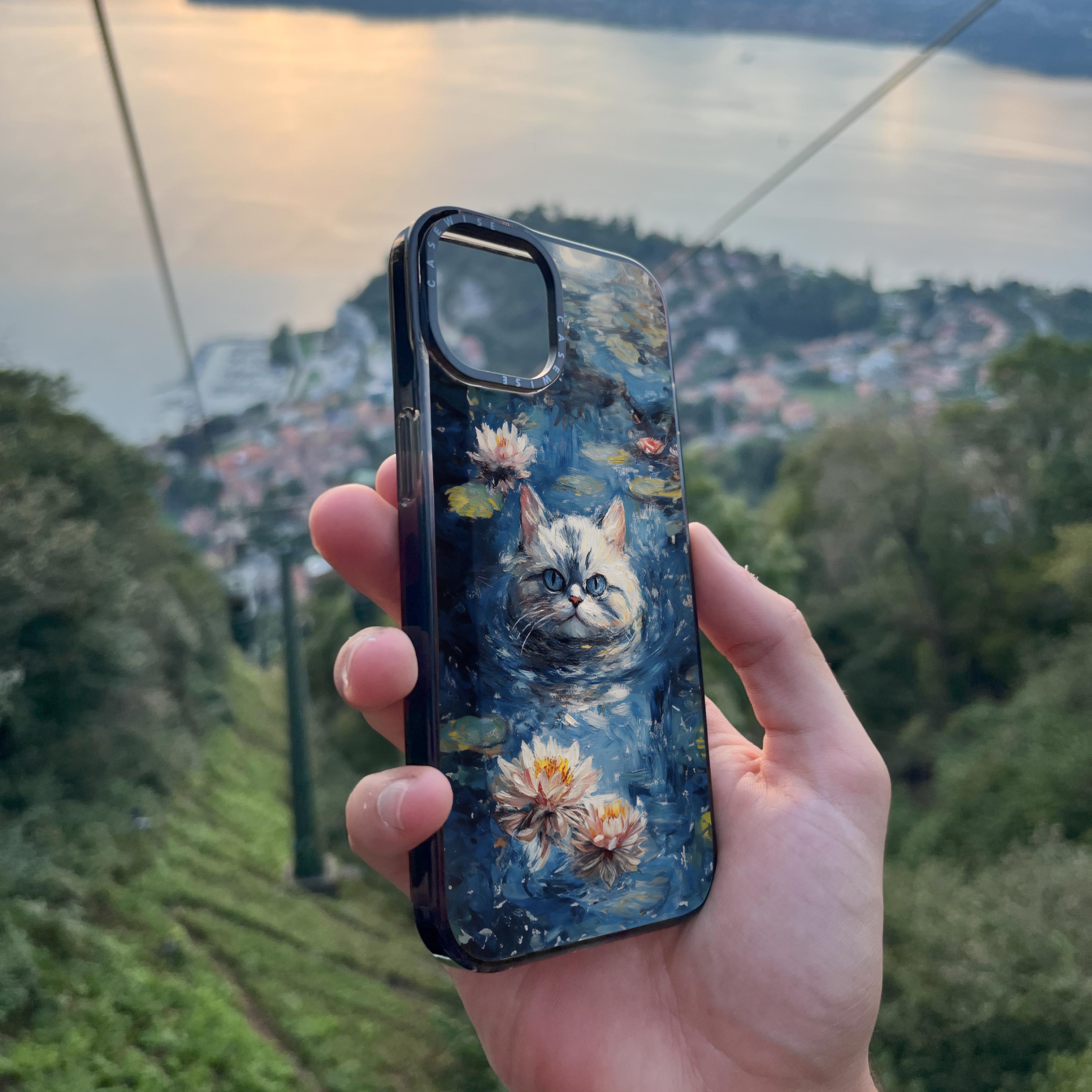 White Pond Cat - Etui