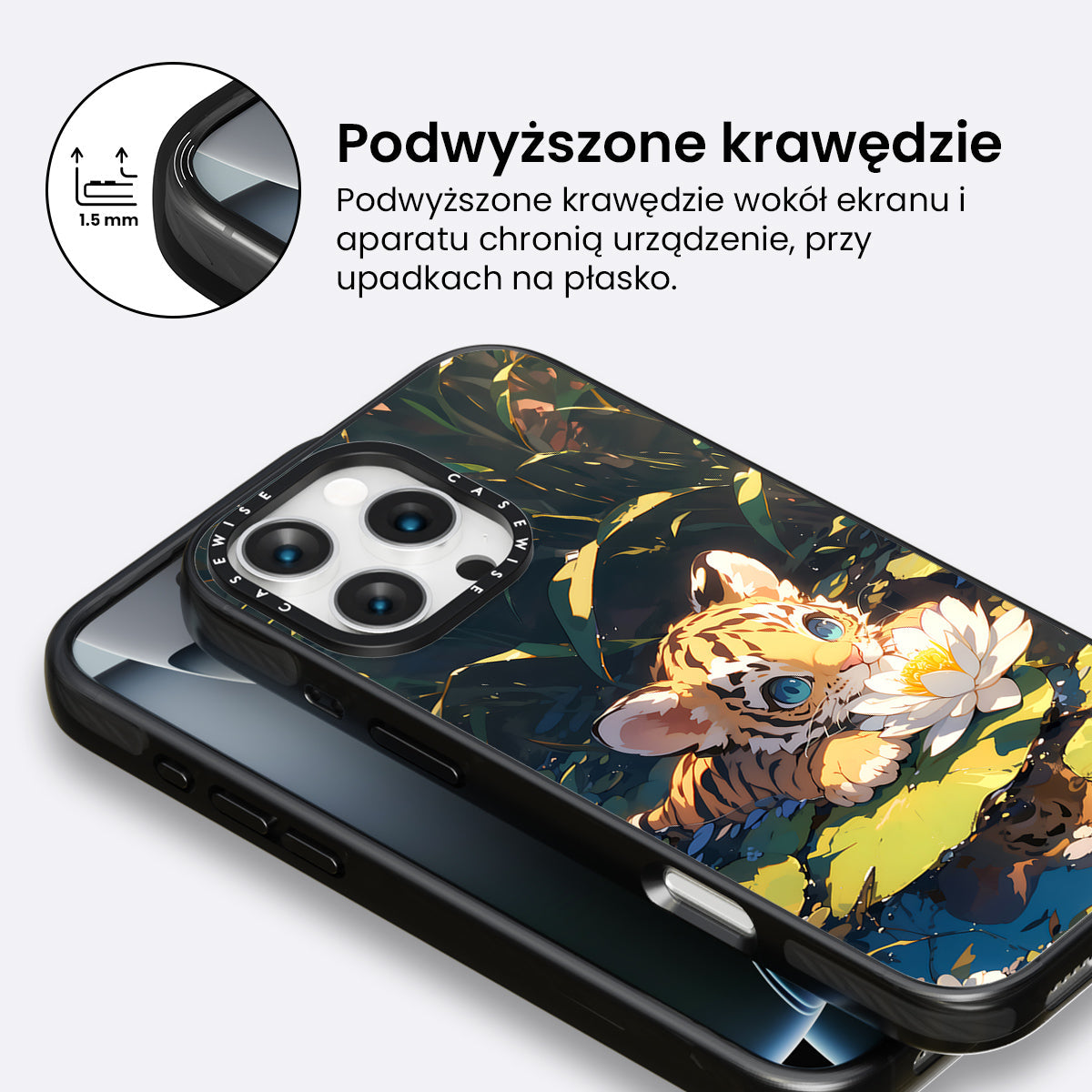 Sweet Anime Tiger Sea Rose - Etui