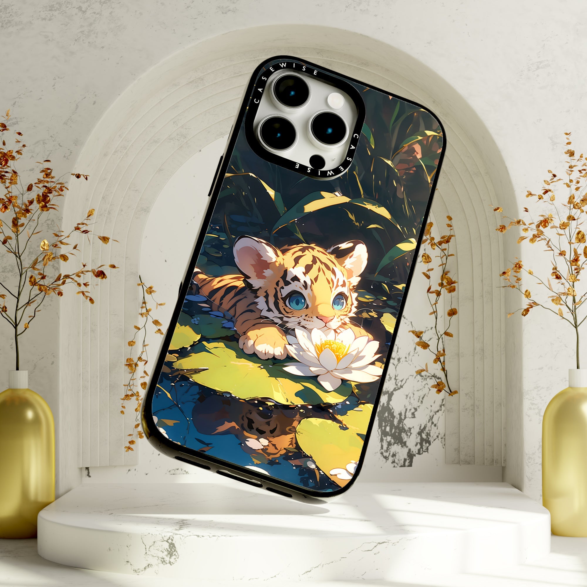Sweet Anime Tiger Sea Rose - Etui