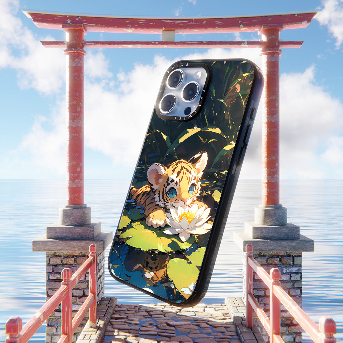 Sweet Anime Tiger Sea Rose - Etui