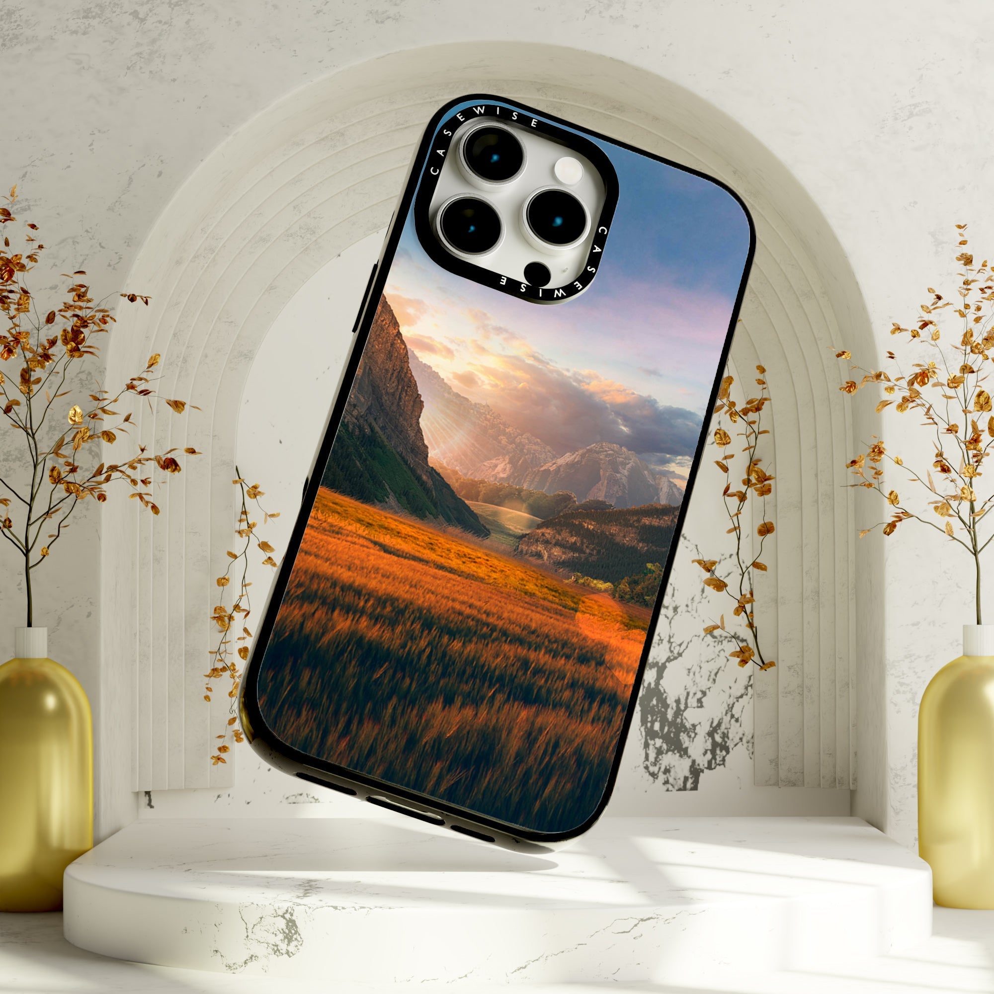 Sunset in the fields - Etui