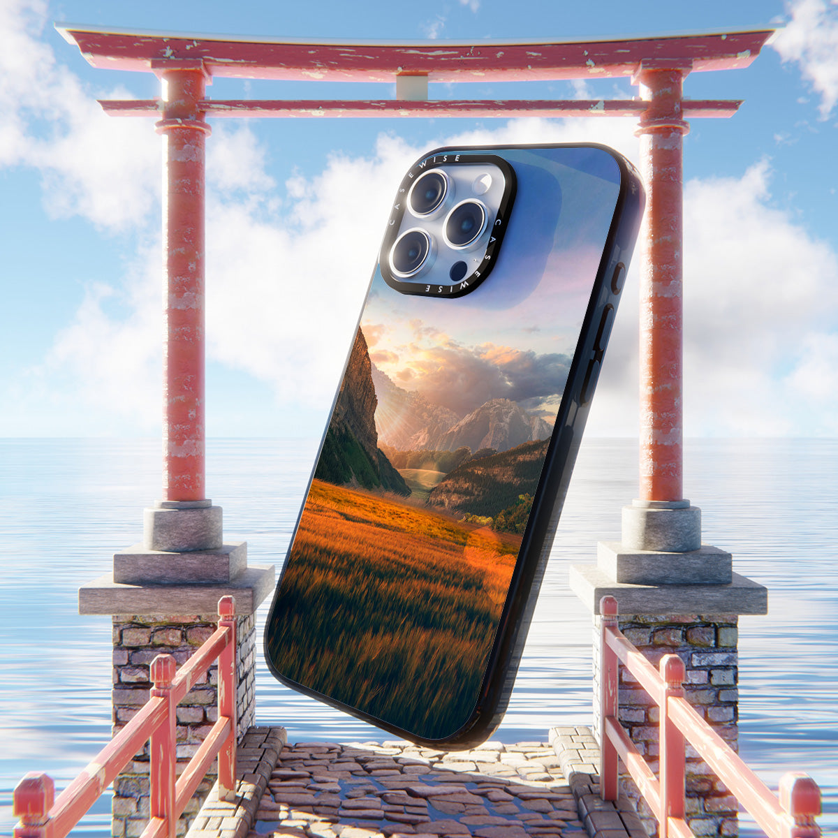 Sunset in the fields - Etui