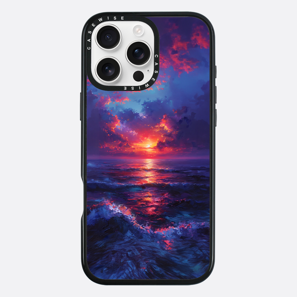 Midnight Sunset Ocean - Etui