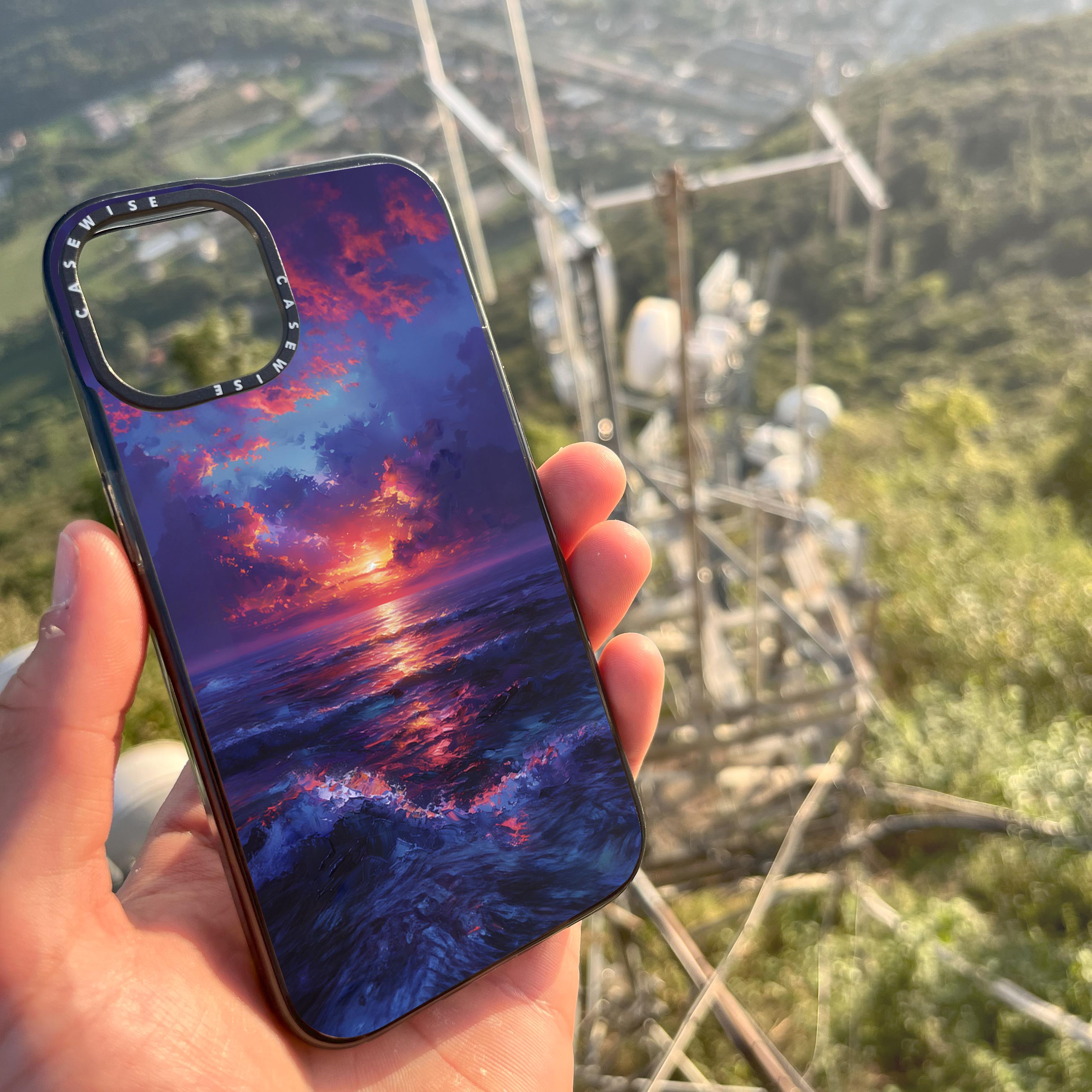 Midnight Sunset Ocean - Etui