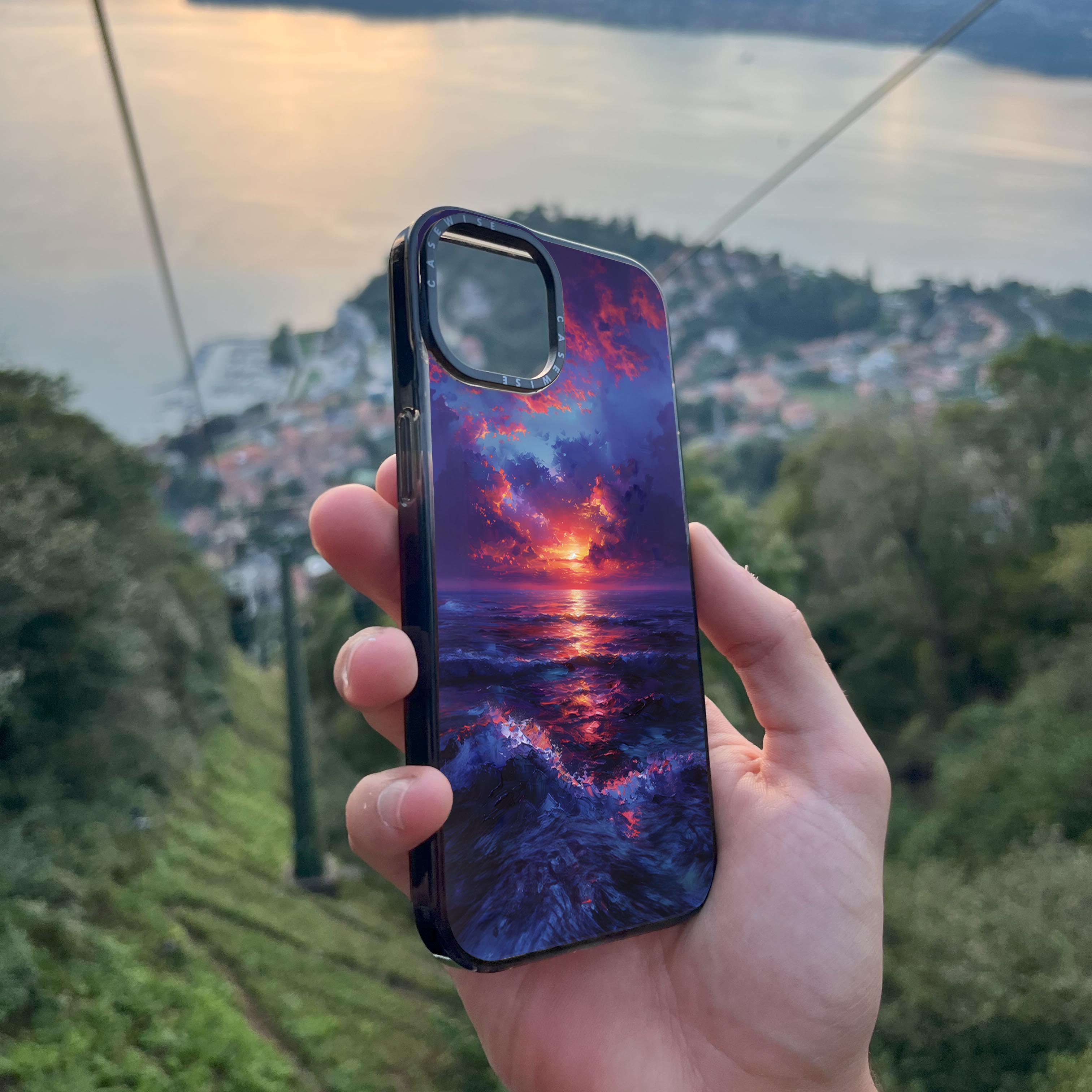 Midnight Sunset Ocean - Etui