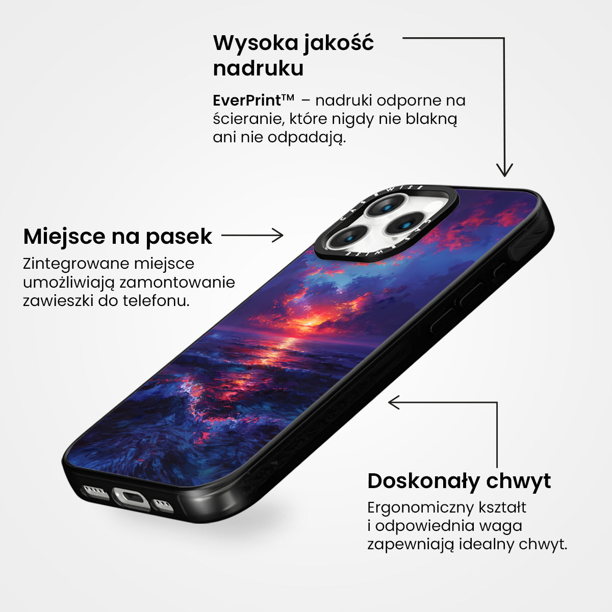 Midnight Sunset Ocean - Etui
