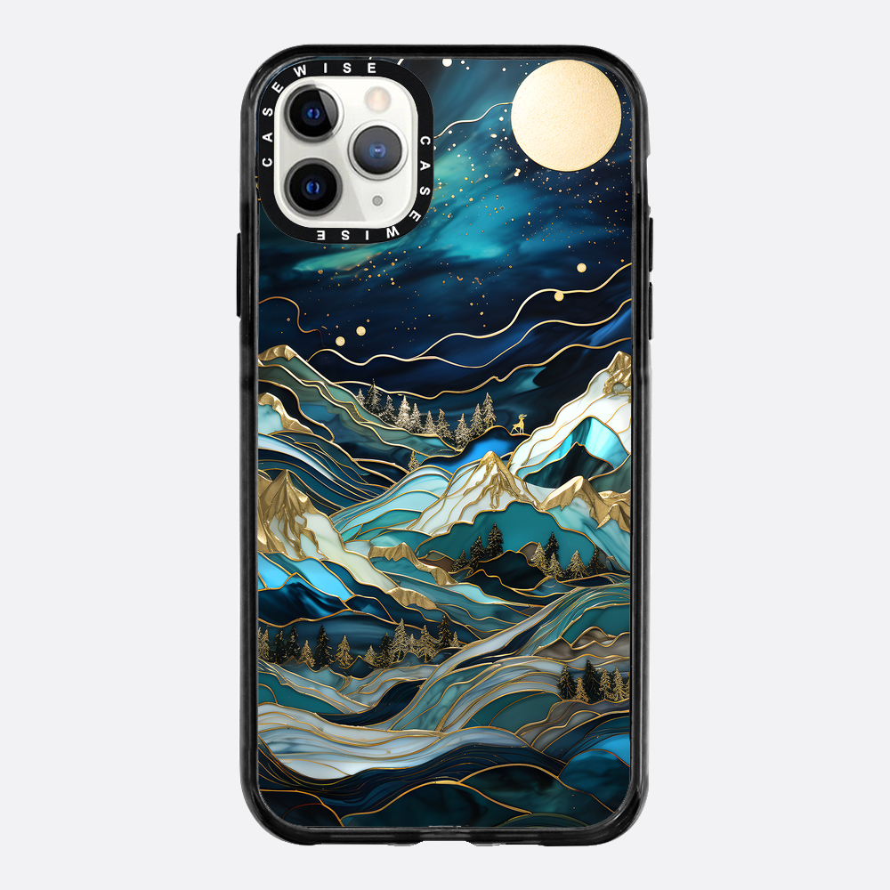 Starry Night Moonlit Peaks - Etui