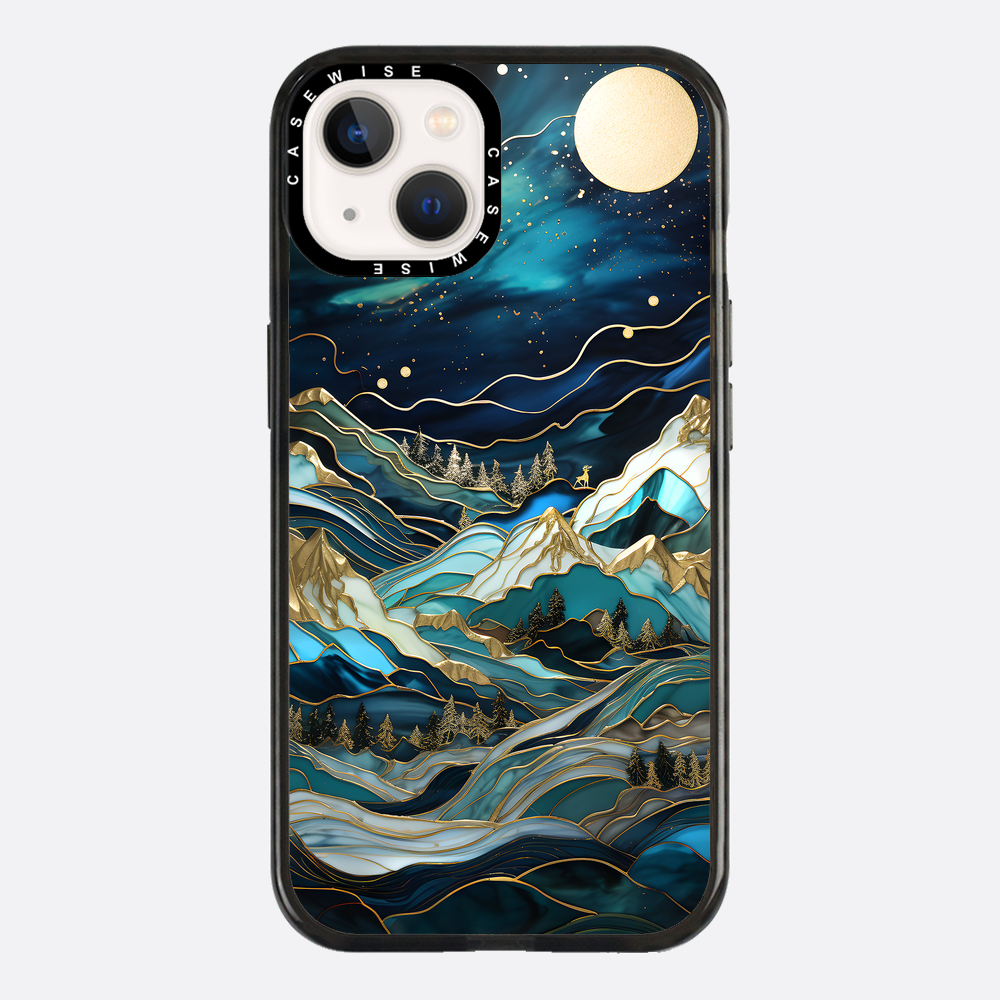 Starry Night Moonlit Peaks - Etui