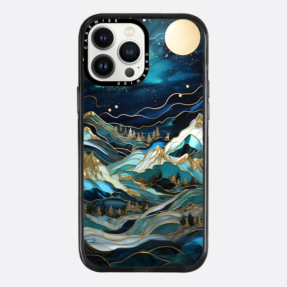 Starry Night Moonlit Peaks - Etui
