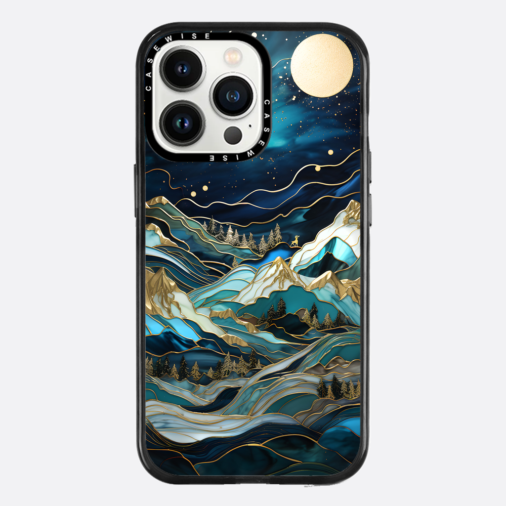 Starry Night Moonlit Peaks - Etui