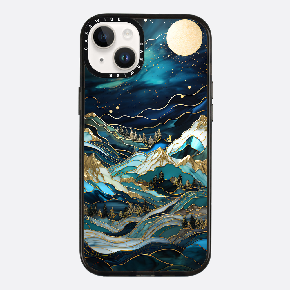 Starry Night Moonlit Peaks - Etui