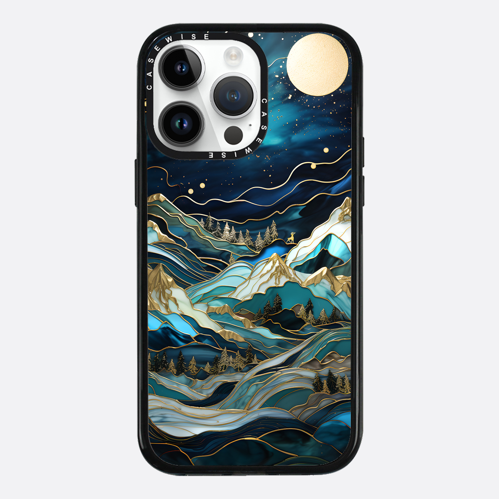 Starry Night Moonlit Peaks - Etui