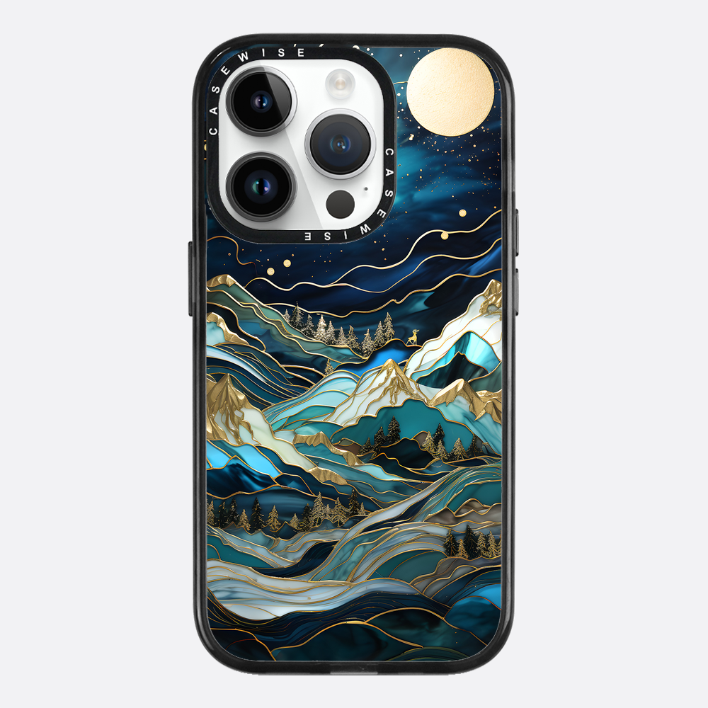 Starry Night Moonlit Peaks - Etui