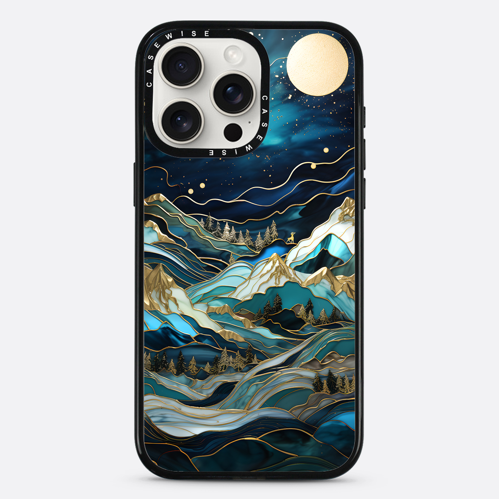 Starry Night Moonlit Peaks - Etui