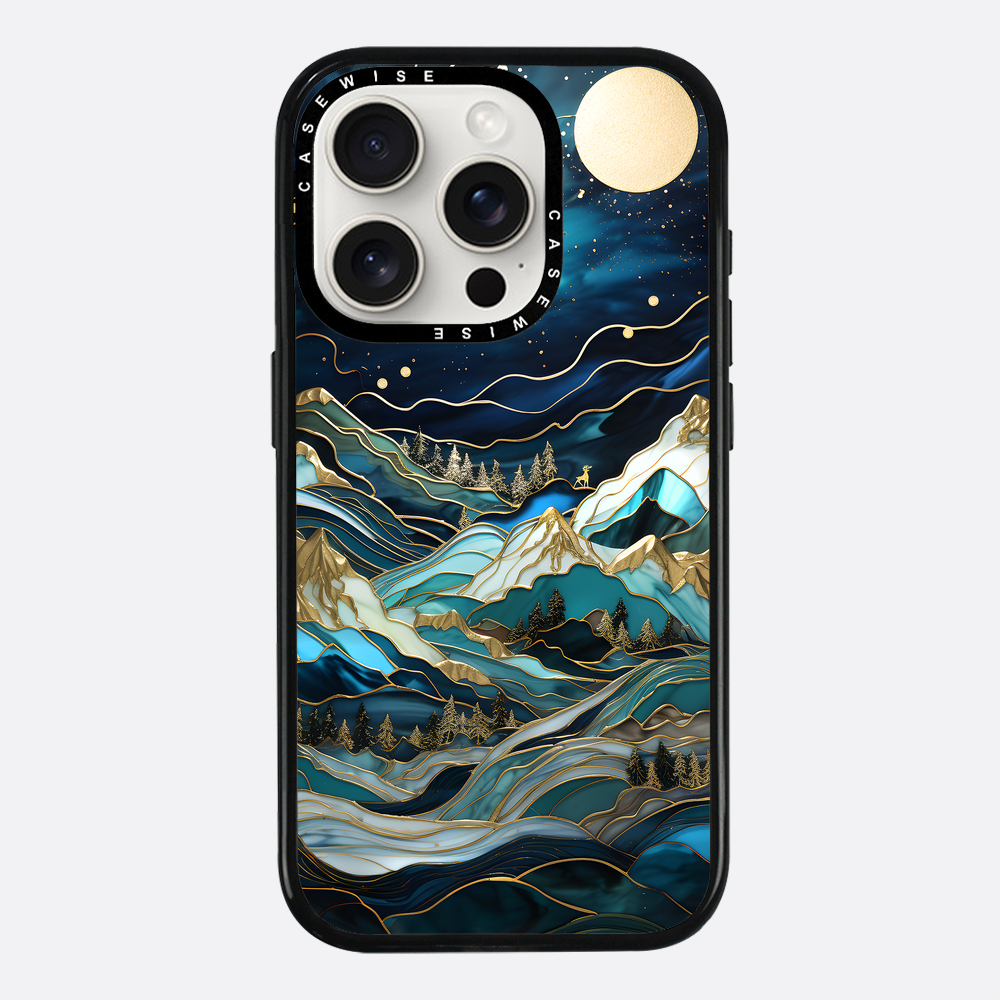 Starry Night Moonlit Peaks - Etui