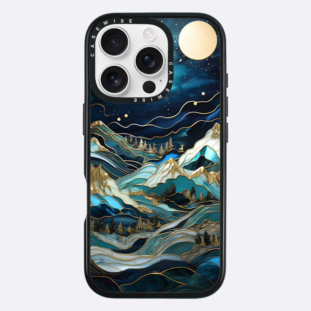 Starry Night Moonlit Peaks - Etui