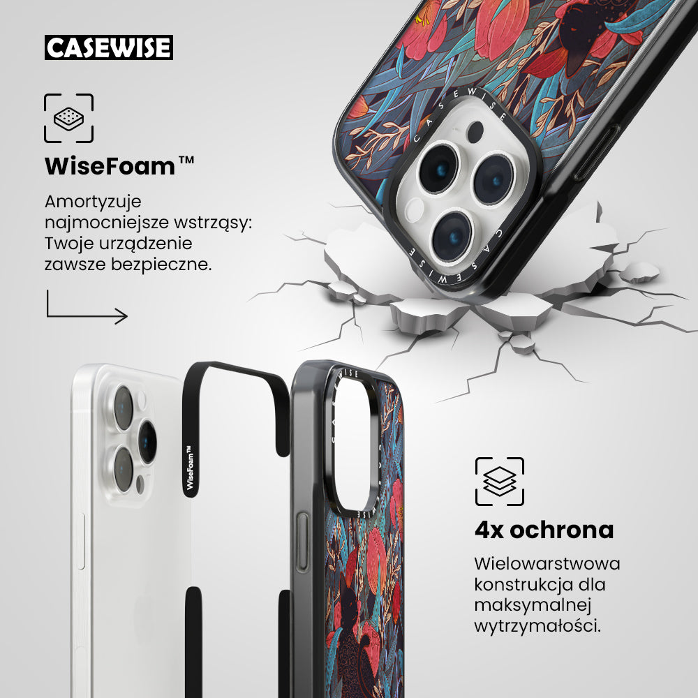 Black cat and tulips - Etui