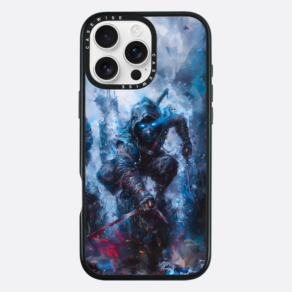 Ninja Samurai in Blue Fog - Etui
