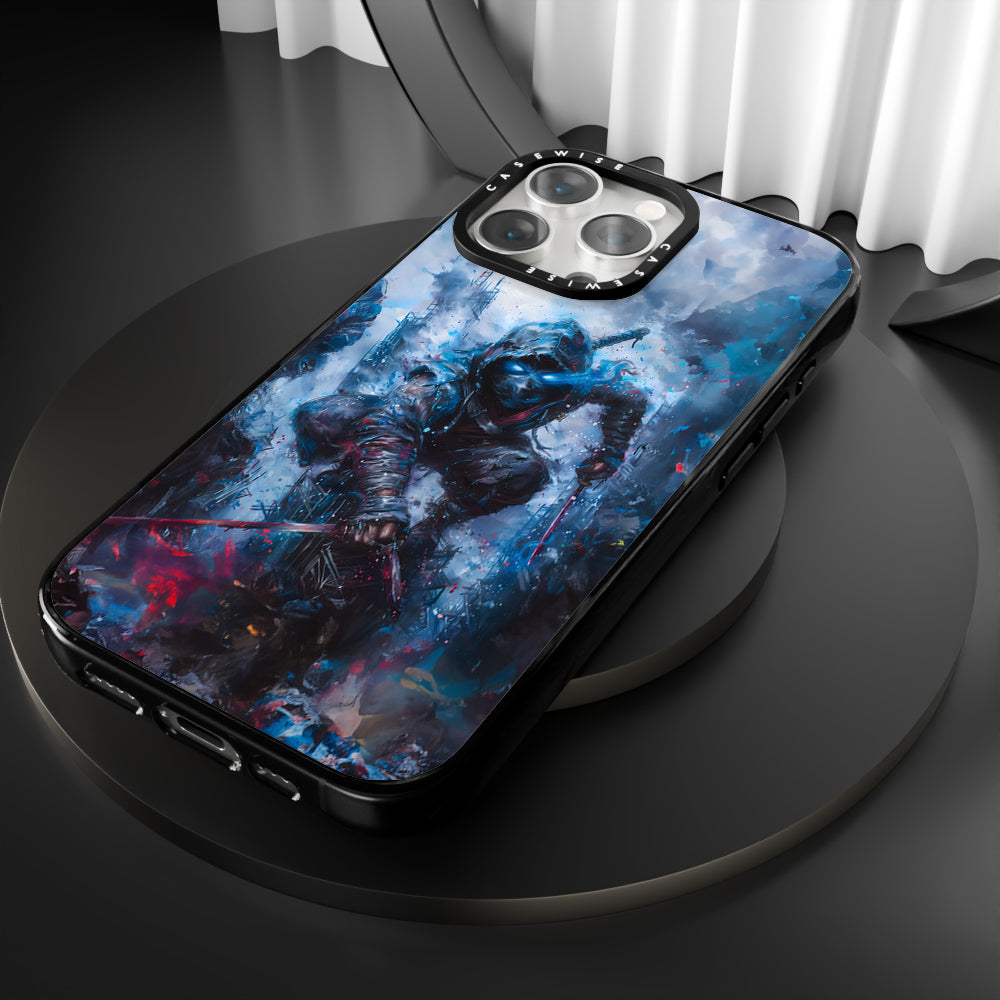 Ninja Samurai in Blue Fog - Etui