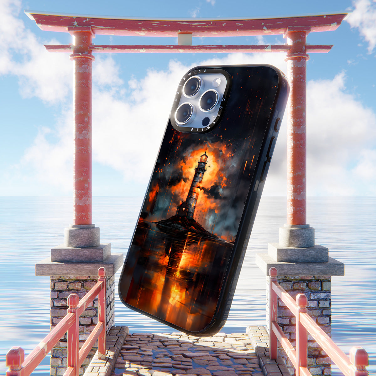 Lighthouse Orange Ocean - Etui