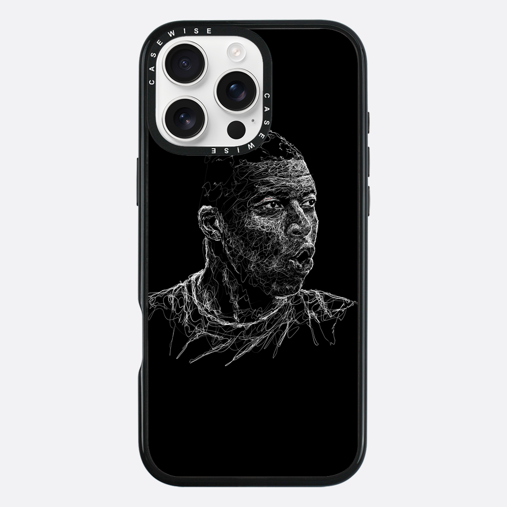 digital scribble art design inspired by kylian mbappe - Etui