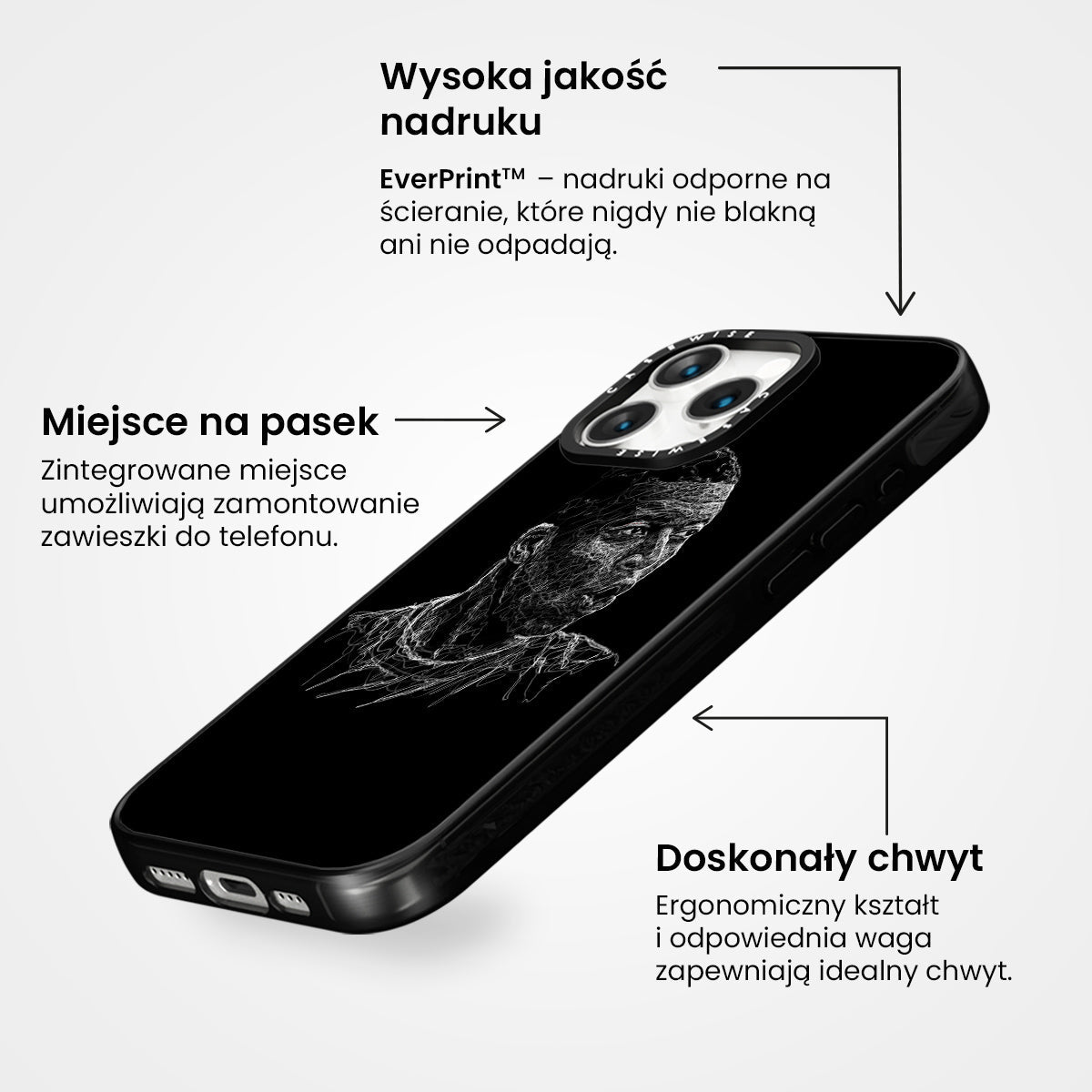 digital scribble art design inspired by kylian mbappe - Etui