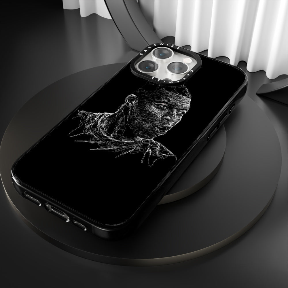 digital scribble art design inspired by kylian mbappe - Etui