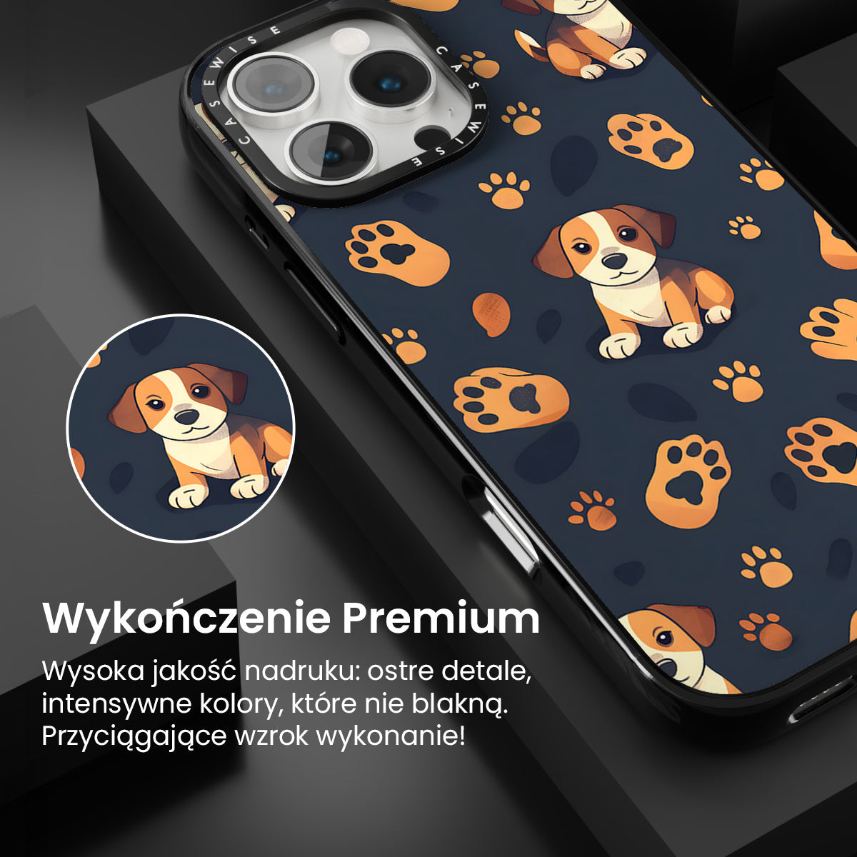 Dog Paw Pattern - Etui