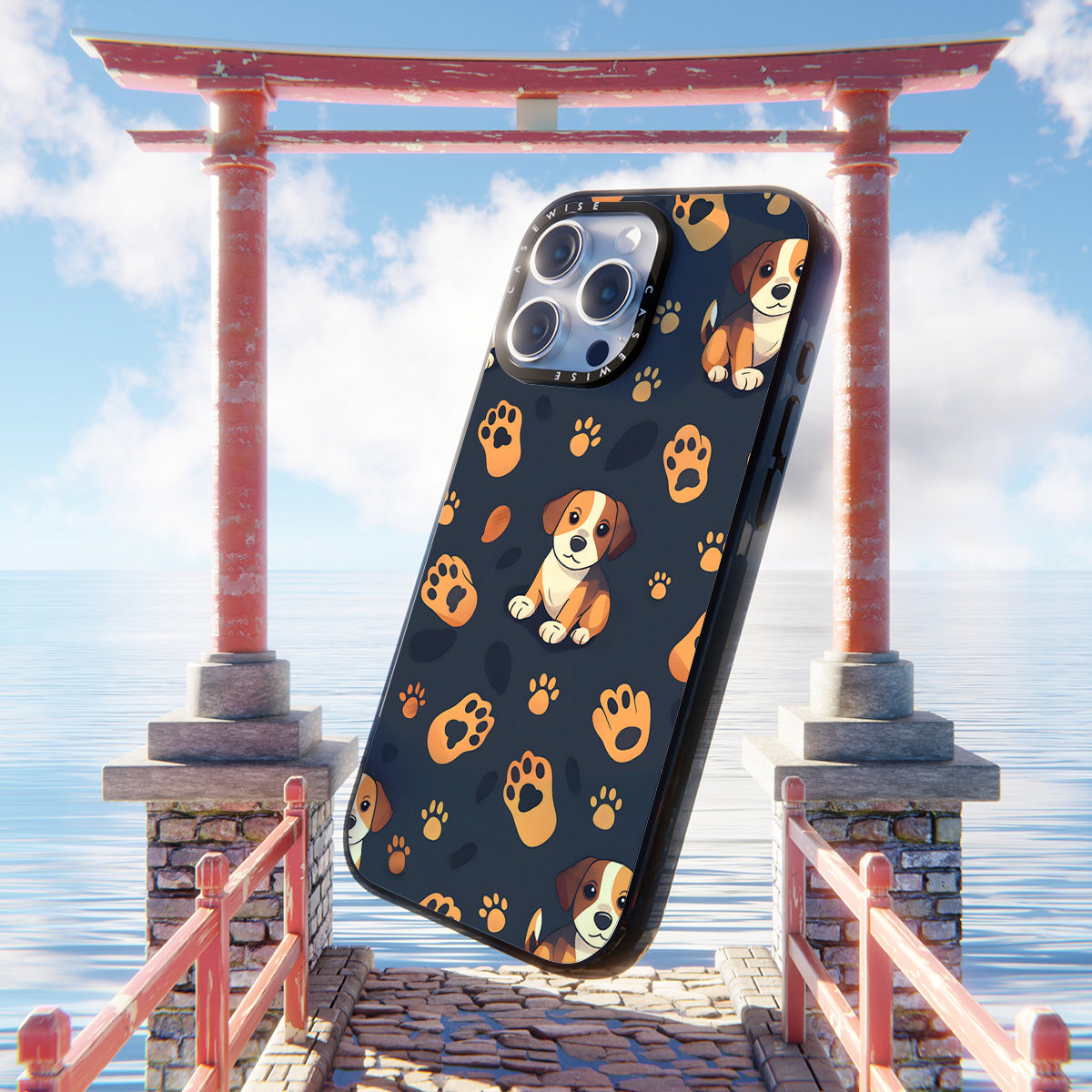 Dog Paw Pattern - Etui