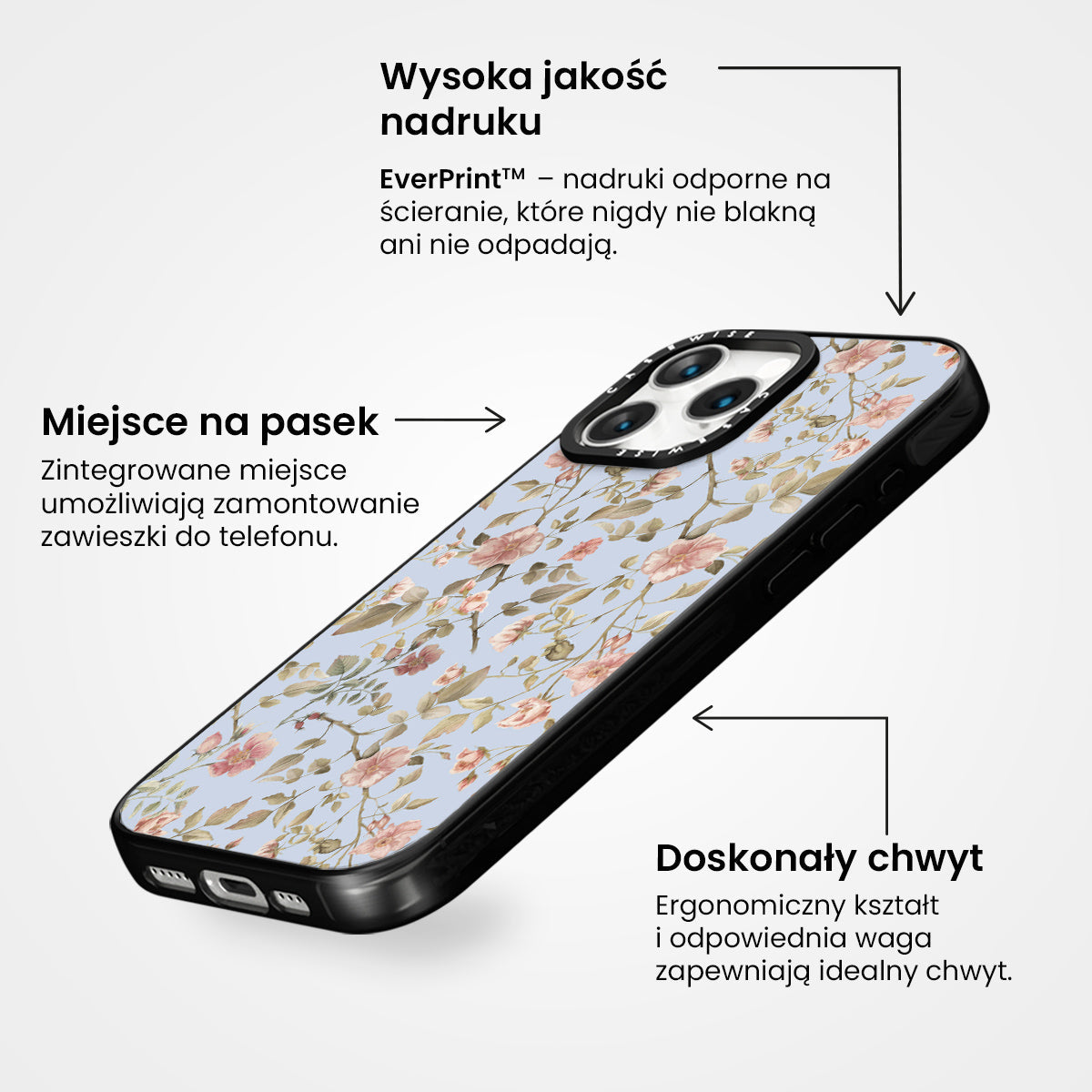 Ogród Różany (niebieski) - Etui