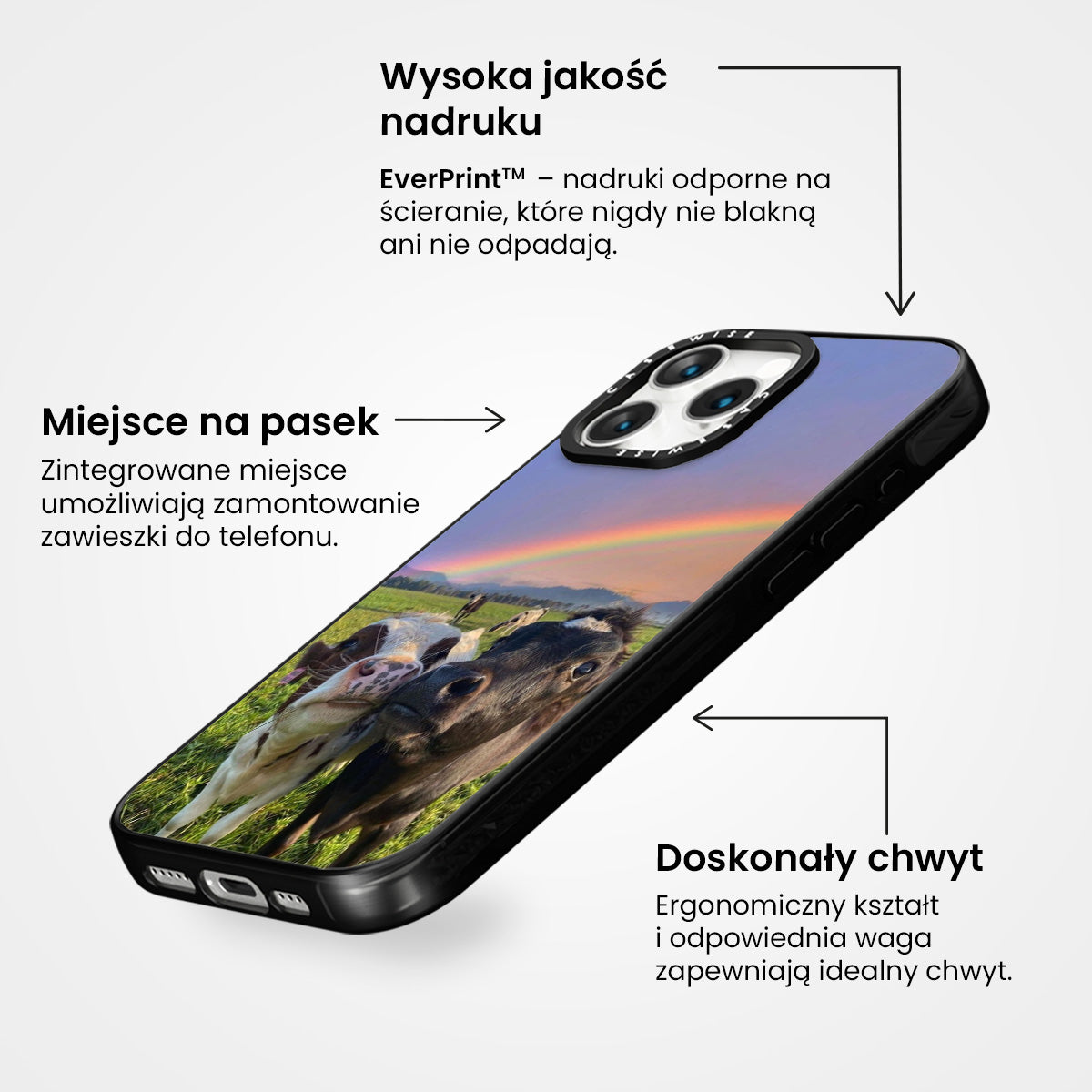 Tęczowe Krowy - Etui
