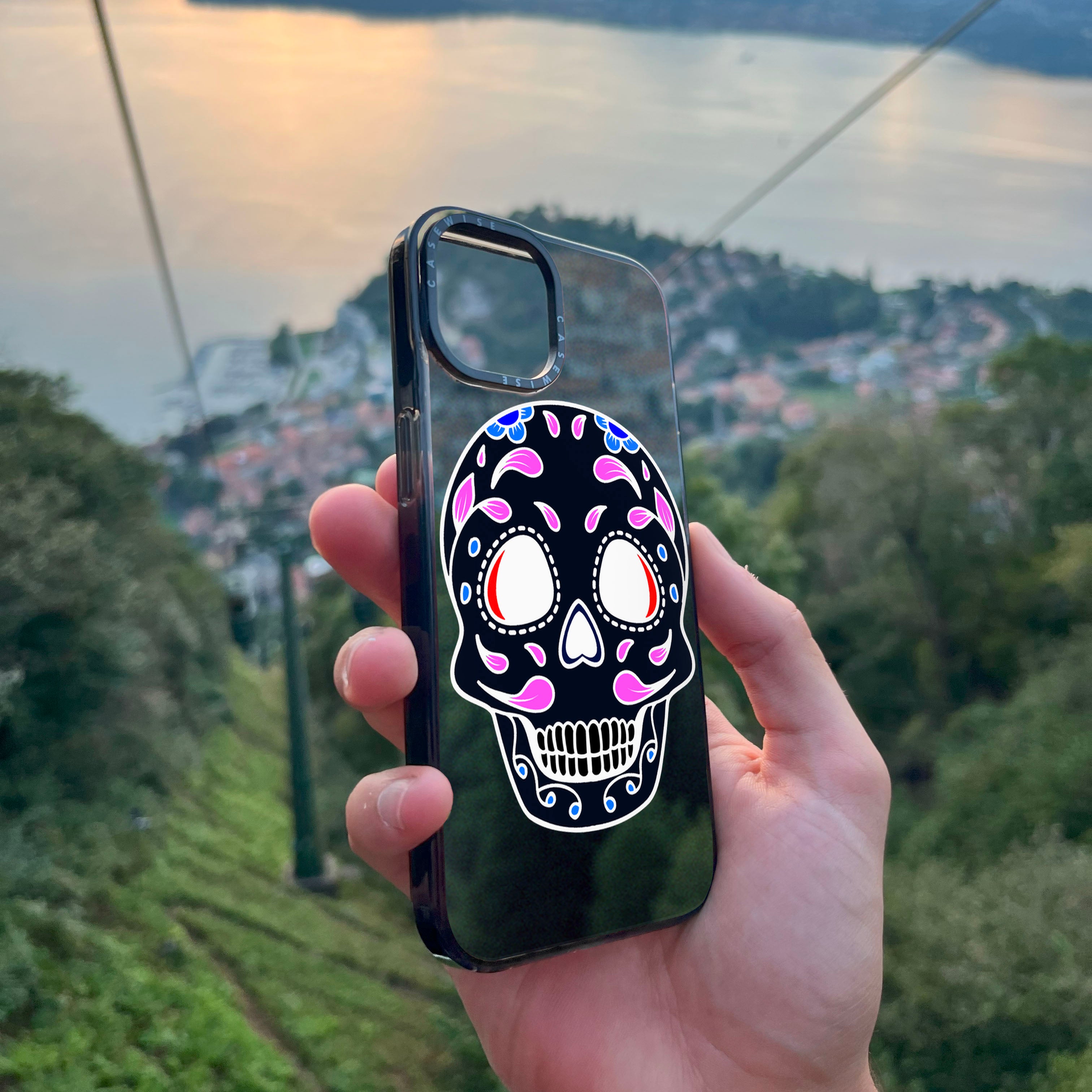 Czaszka zabawna Halloween 2 - Etui