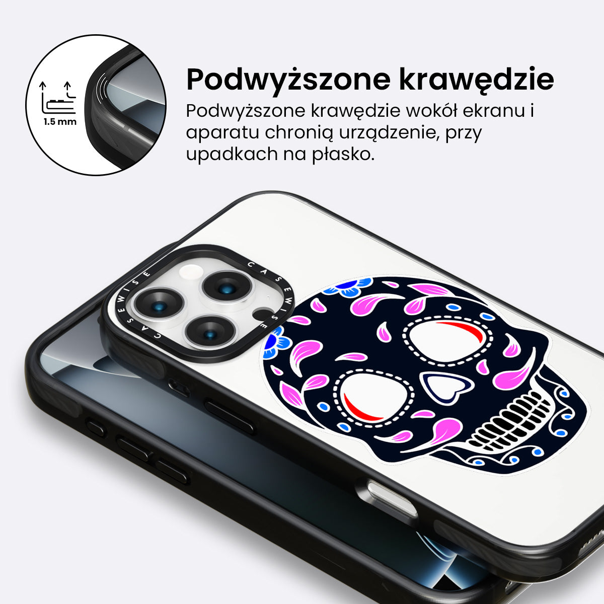 Czaszka zabawna Halloween 2 - Etui