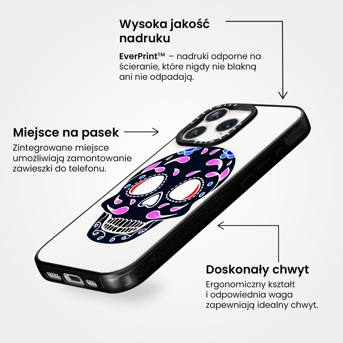 Czaszka zabawna Halloween 2 - Etui