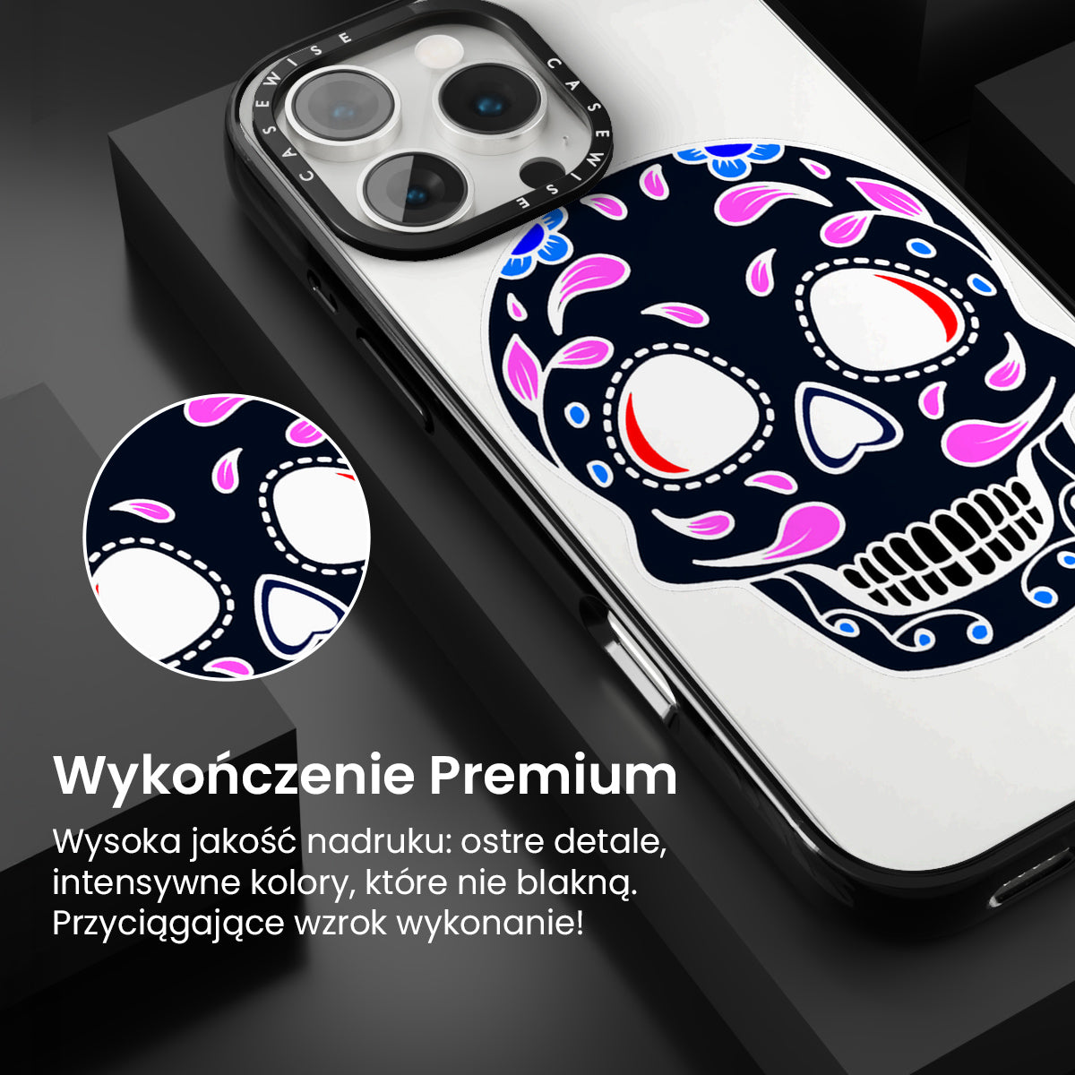 Czaszka zabawna Halloween 2 - Etui