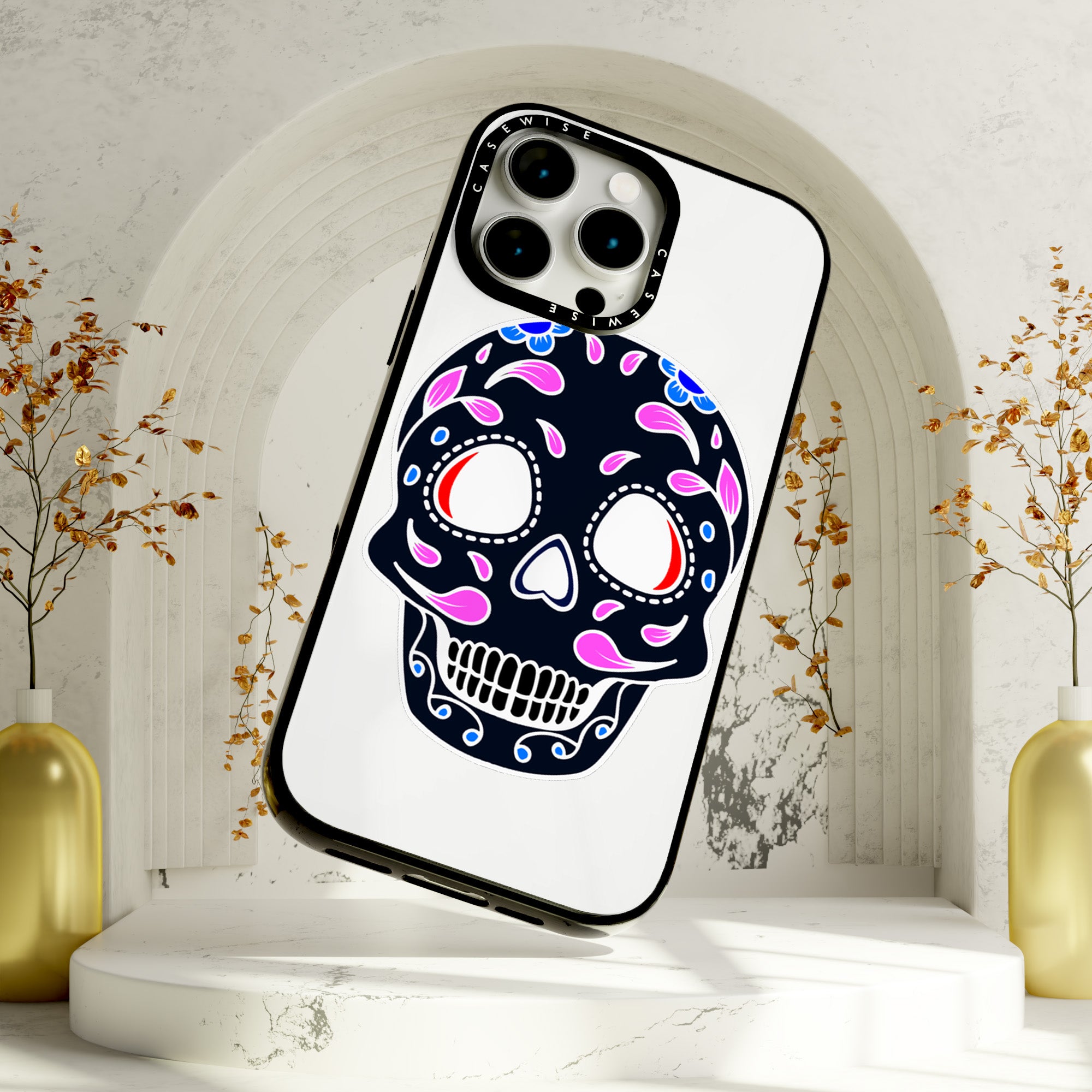 Czaszka zabawna Halloween 2 - Etui