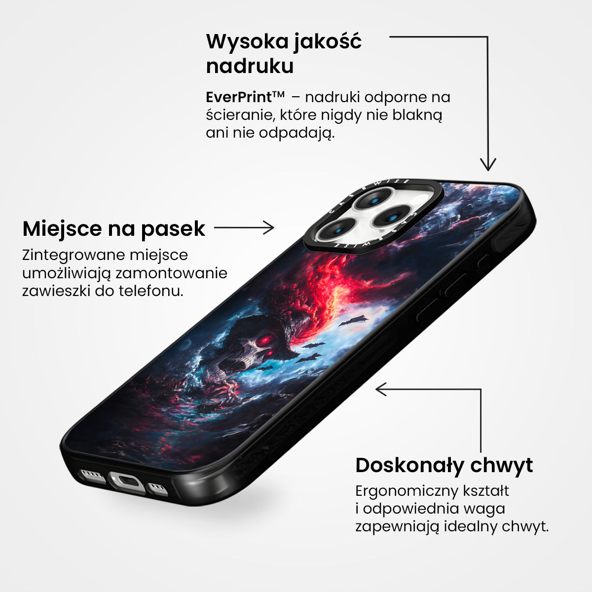 Czaszka kowboja natura - Etui