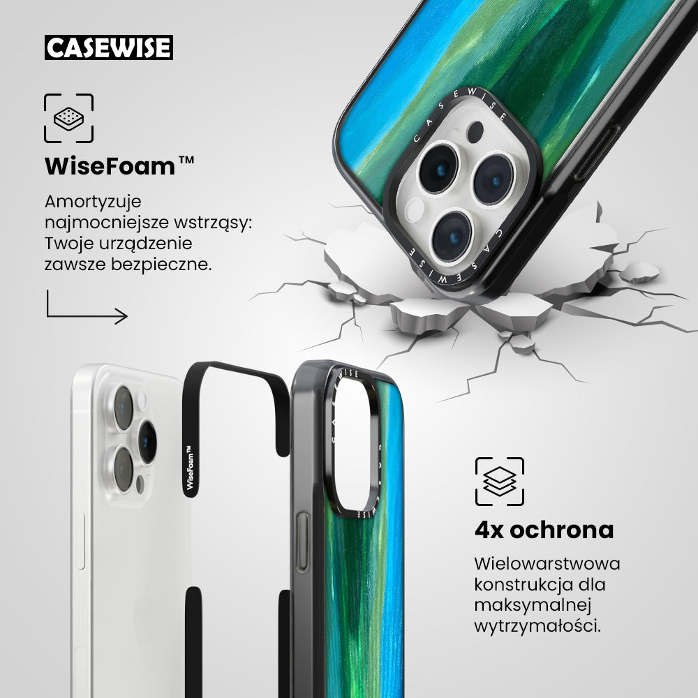 Zieleń z niebieskim - Etui