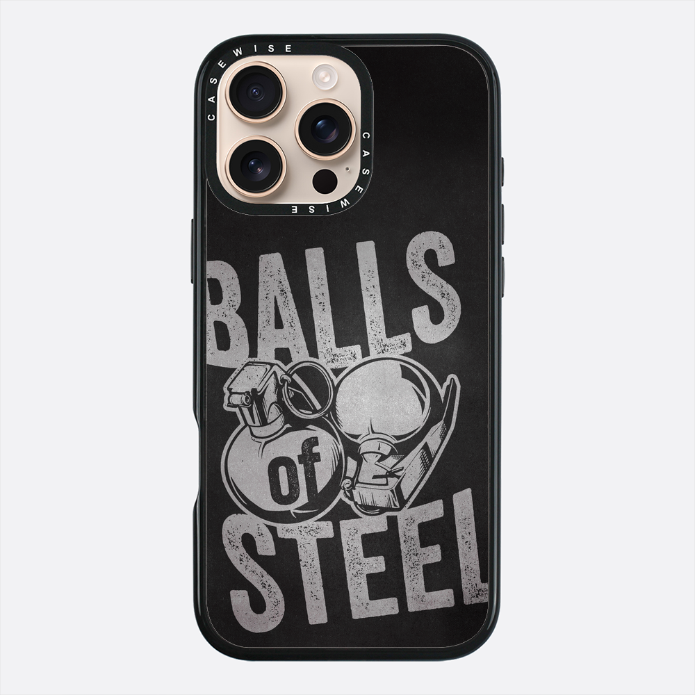 Zabawny gag wojskowych jaj ze stali - Etui