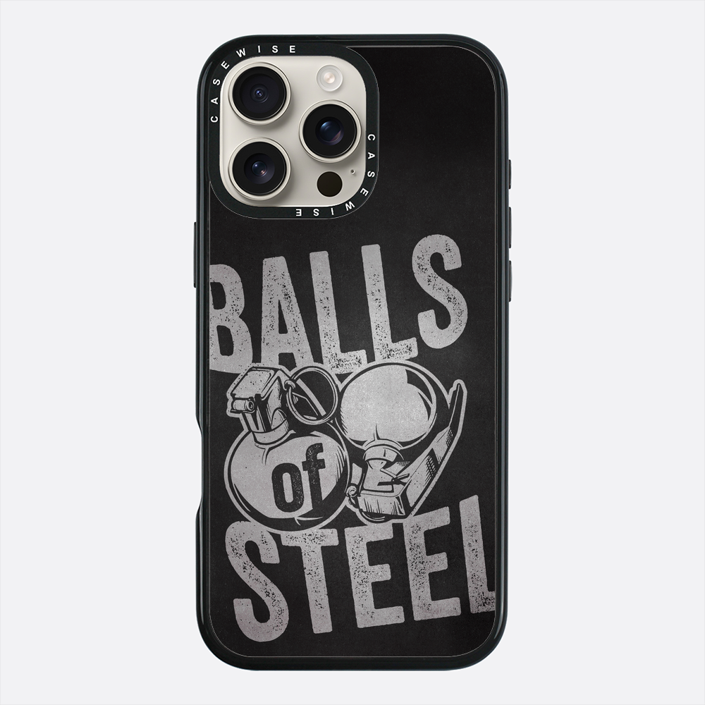 Zabawny gag wojskowych jaj ze stali - Etui