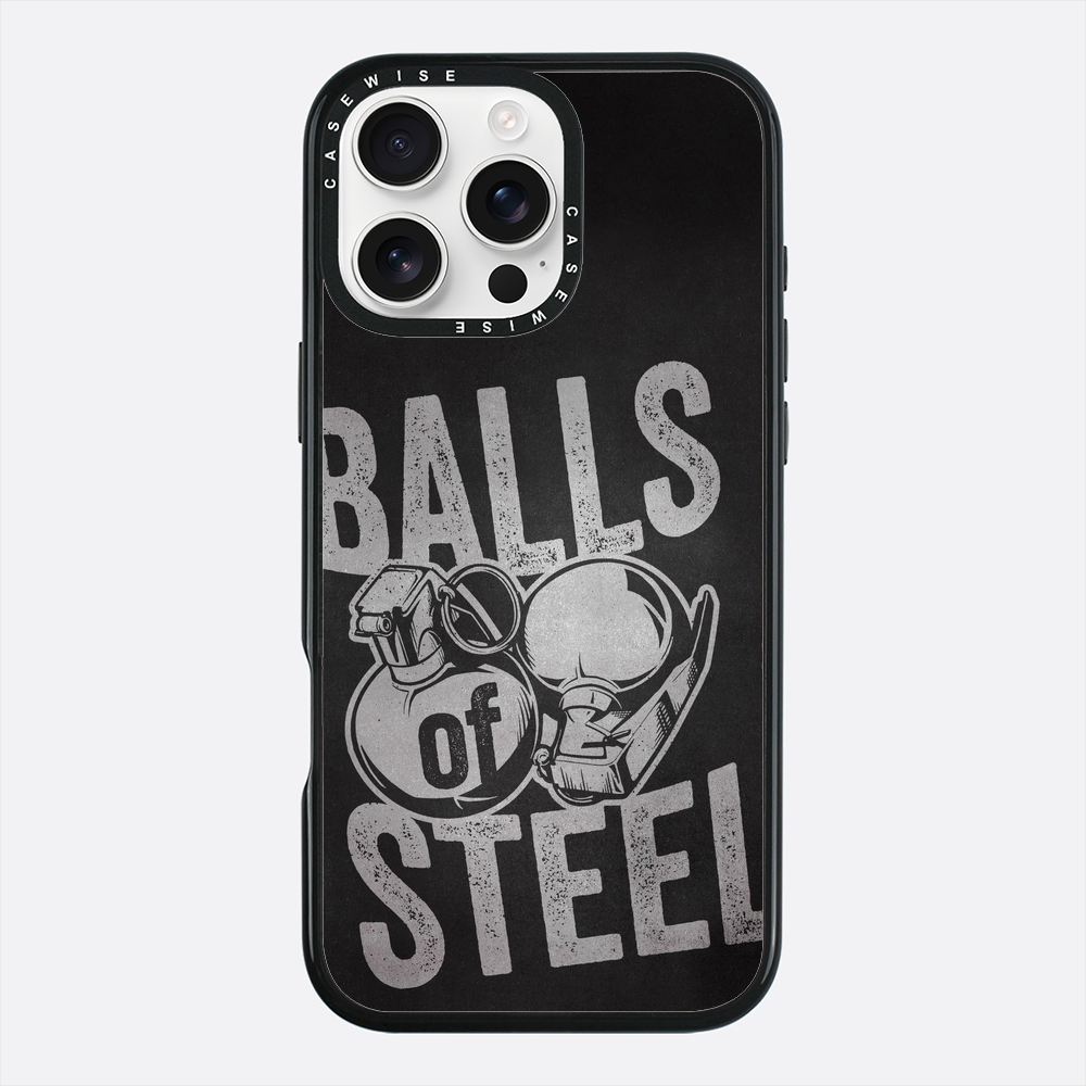 Zabawny gag wojskowych jaj ze stali - Etui