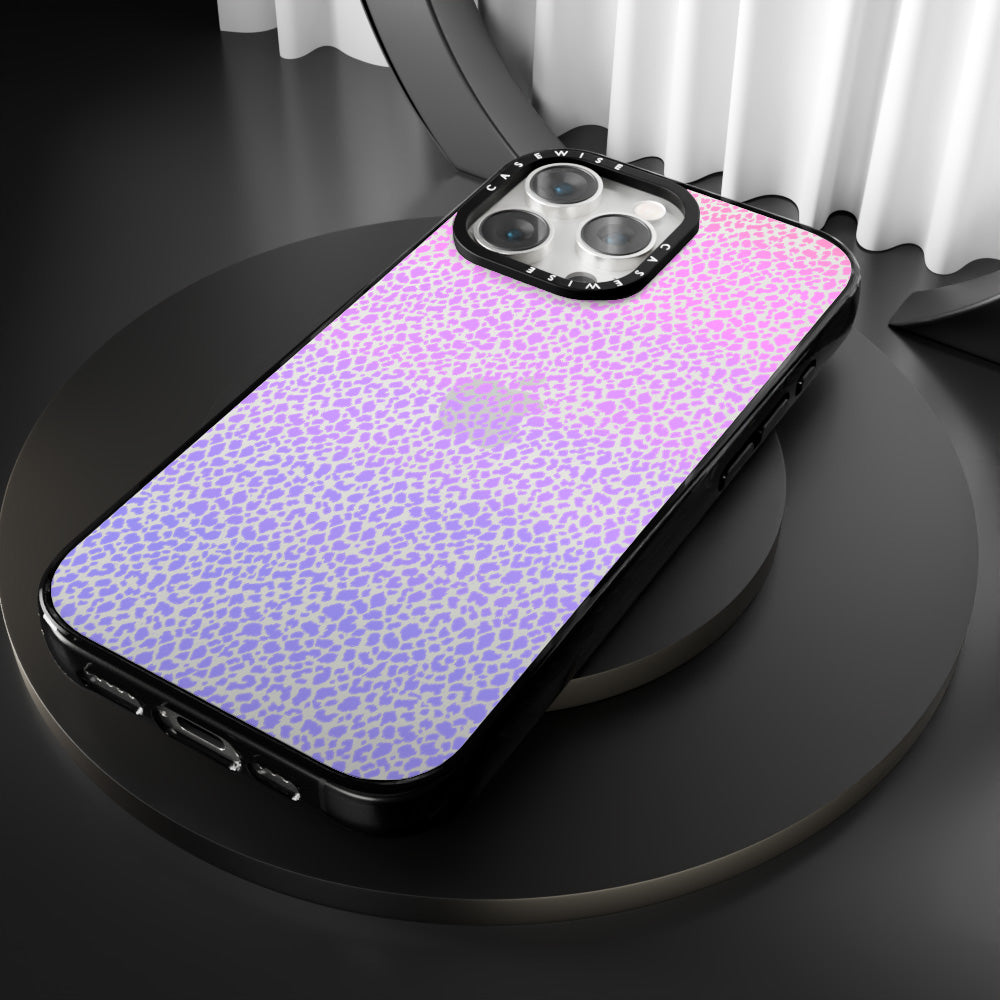 Fioletowy Panterkowy Ombré - Etui