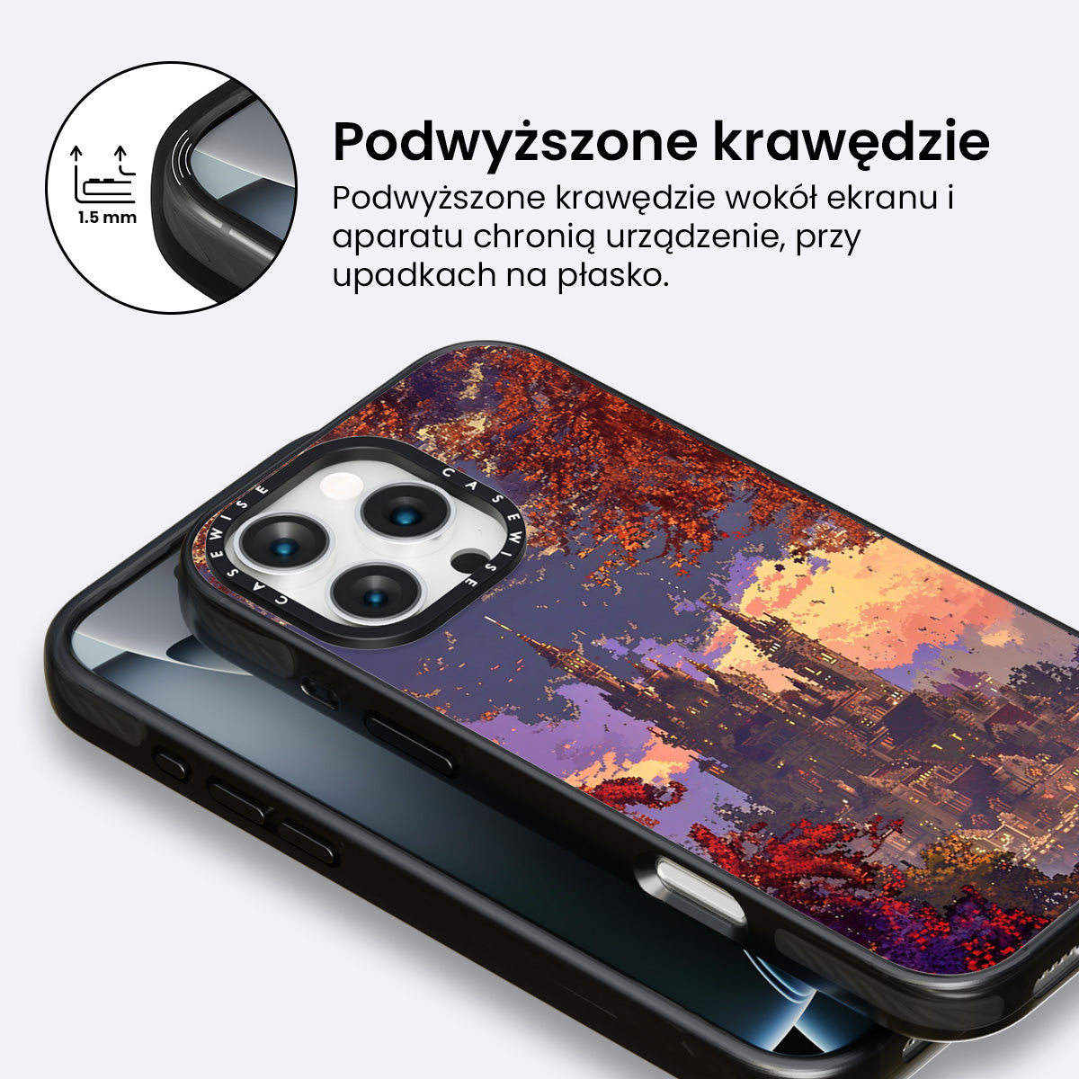 Pixelowy Zamek Jesieni - Etui