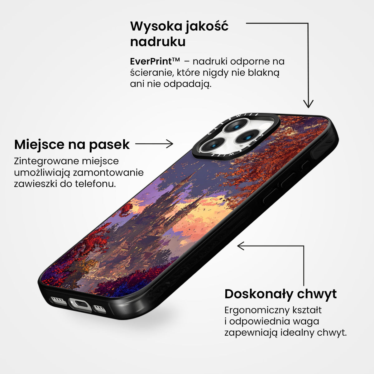 Pixelowy Zamek Jesieni - Etui