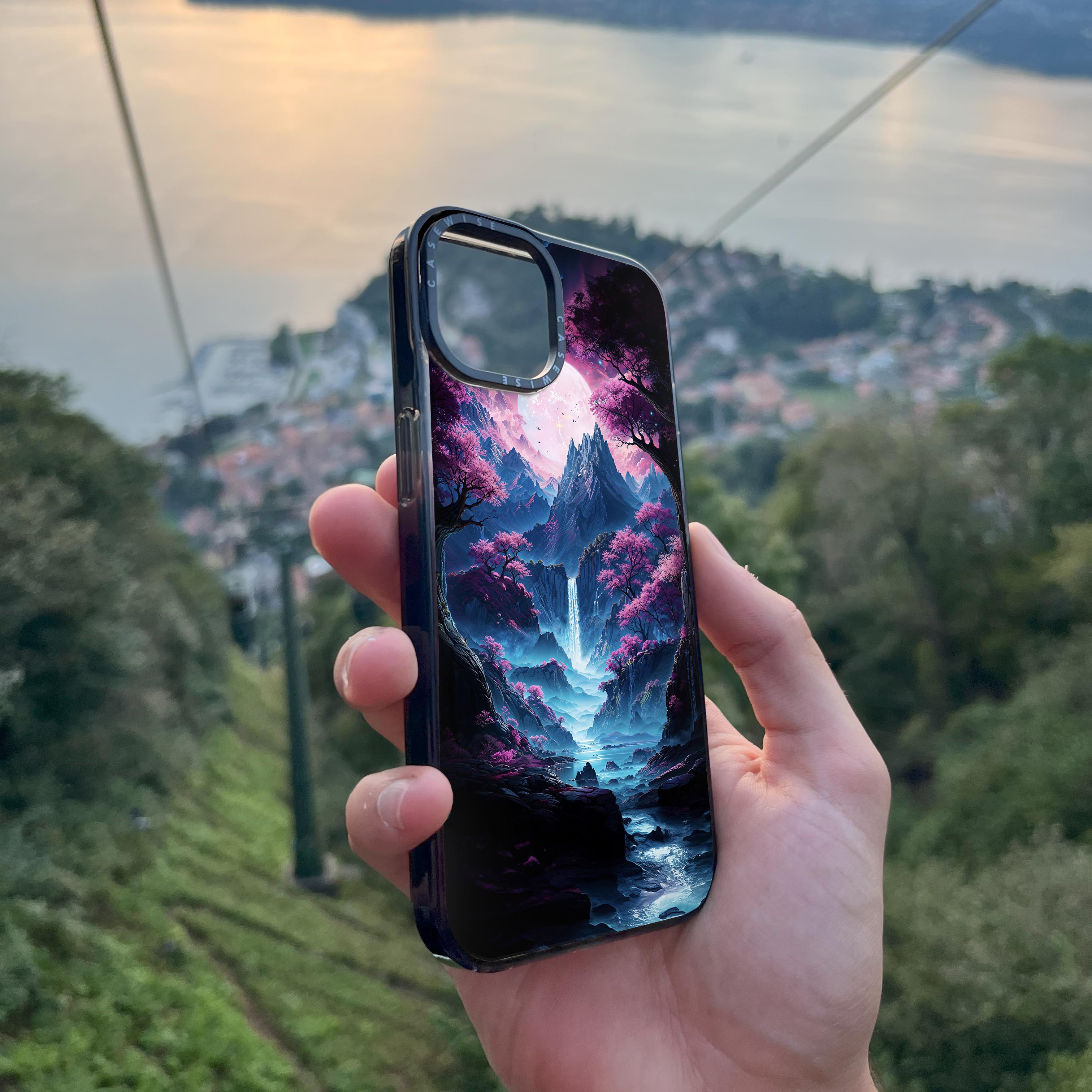 Neon Sakura Mountain Falls - Etui