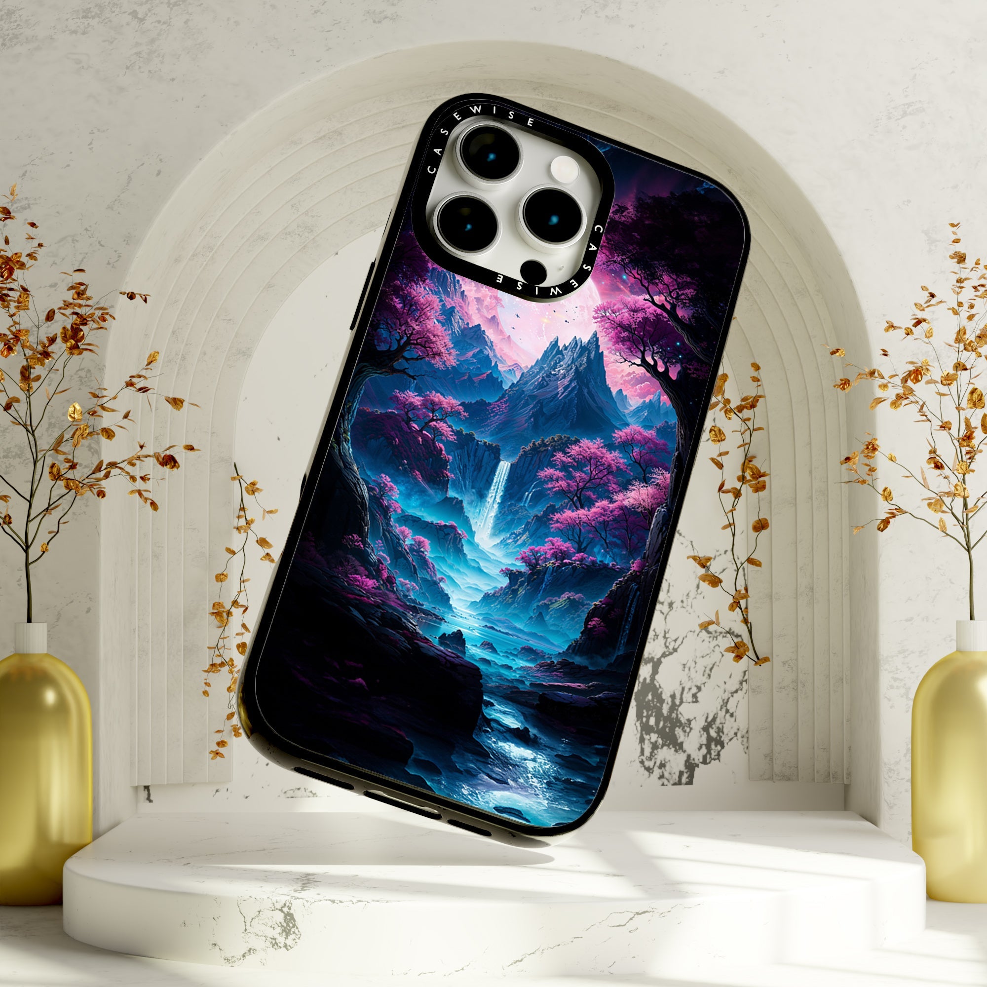 Neon Sakura Mountain Falls - Etui
