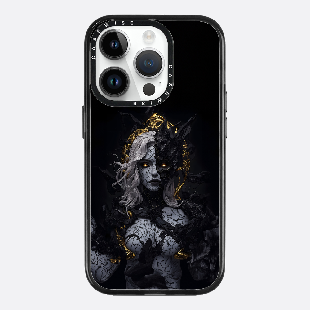 Dziewczyna z gotyckiego czarnego marmuru - Etui