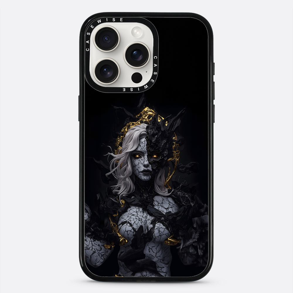 Dziewczyna z gotyckiego czarnego marmuru - Etui